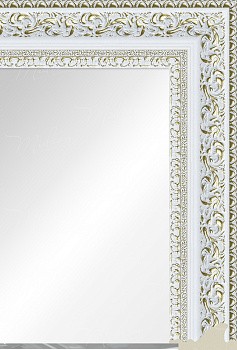 Зеркало «Селин» Белая с золотом