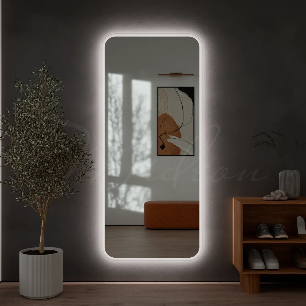 Зеркало в прихожую «Глория-XL» (Pearl-XL) с интерьерной подсветкой — фото 1
