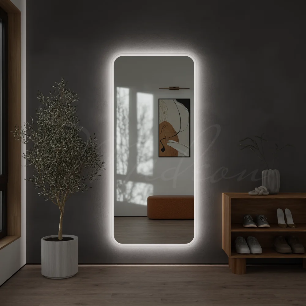 Зеркало в прихожую «Глория-XL» (Pearl-XL) с интерьерной подсветкой — фото 2