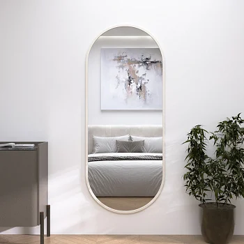 Зеркало Капсула в МДФ раме RAL 9001