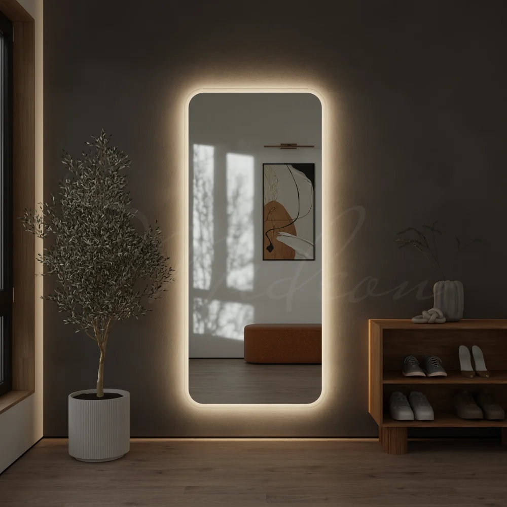Зеркало в прихожую «Глория-XL» (Pearl-XL) с интерьерной подсветкой — фото 4